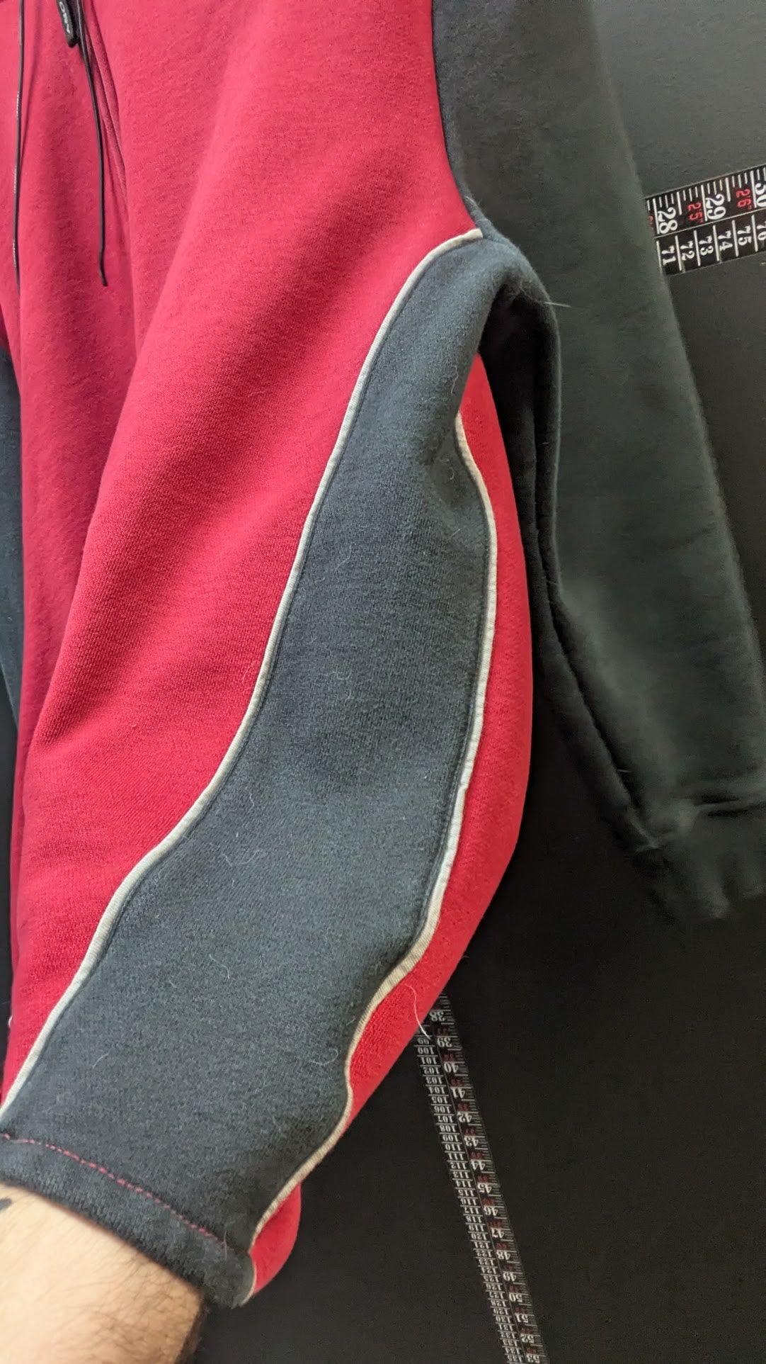 Victory Motorcycles Women's Full Zip Hooded Sweatshirt Jacket – 2XL – Red/Black