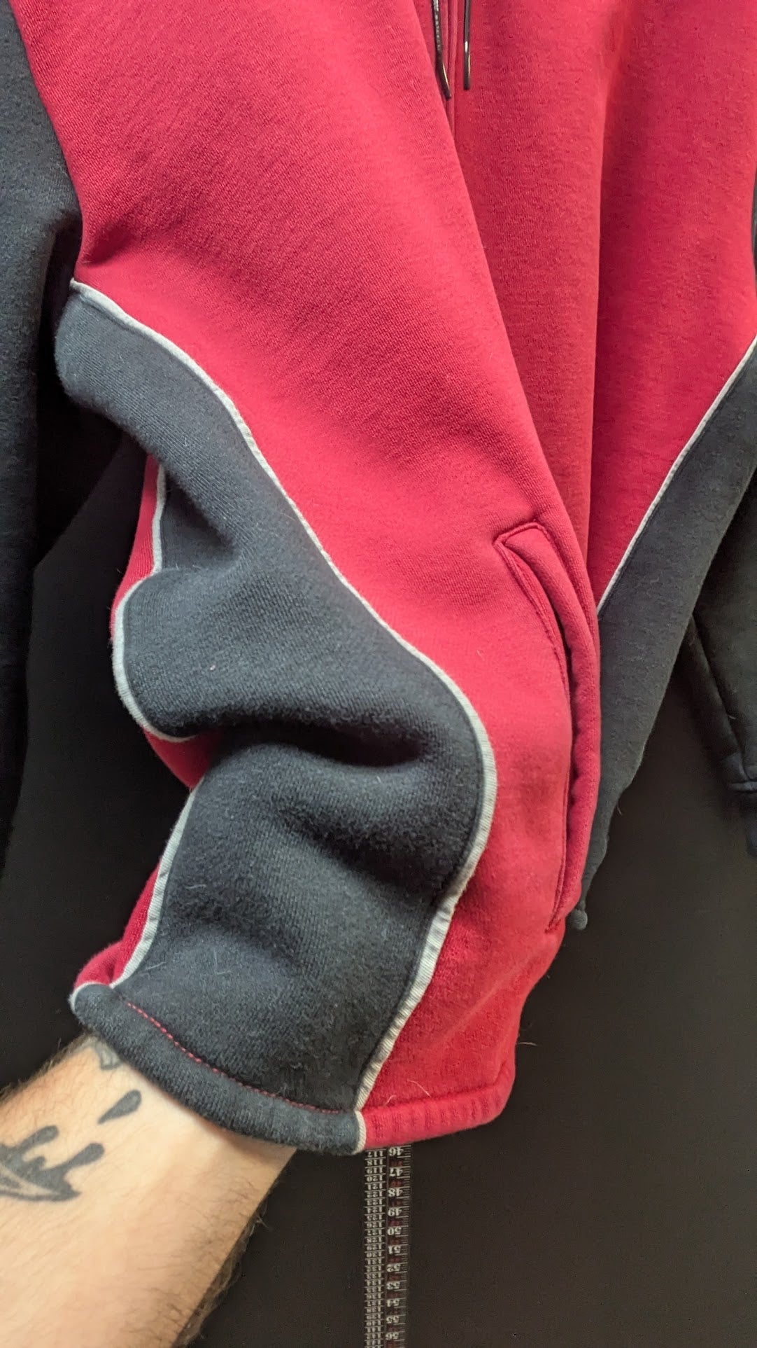 Victory Motorcycles Women's Full Zip Hooded Sweatshirt Jacket – 2XL – Red/Black