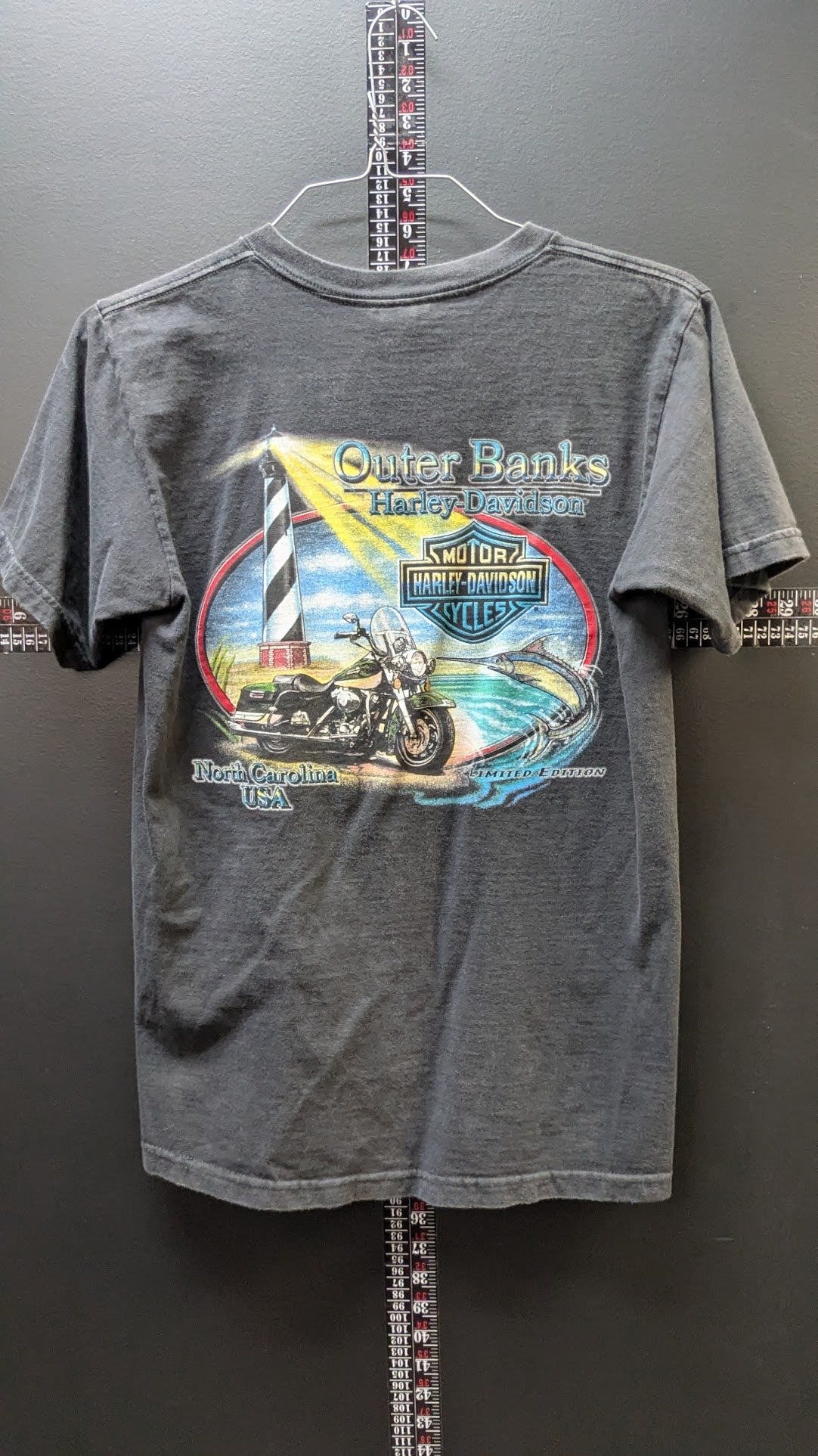 Vintage 2002 Harley-Davidson 100th Anniversary Outer Banks T-Shirt Men's Medium Gray
