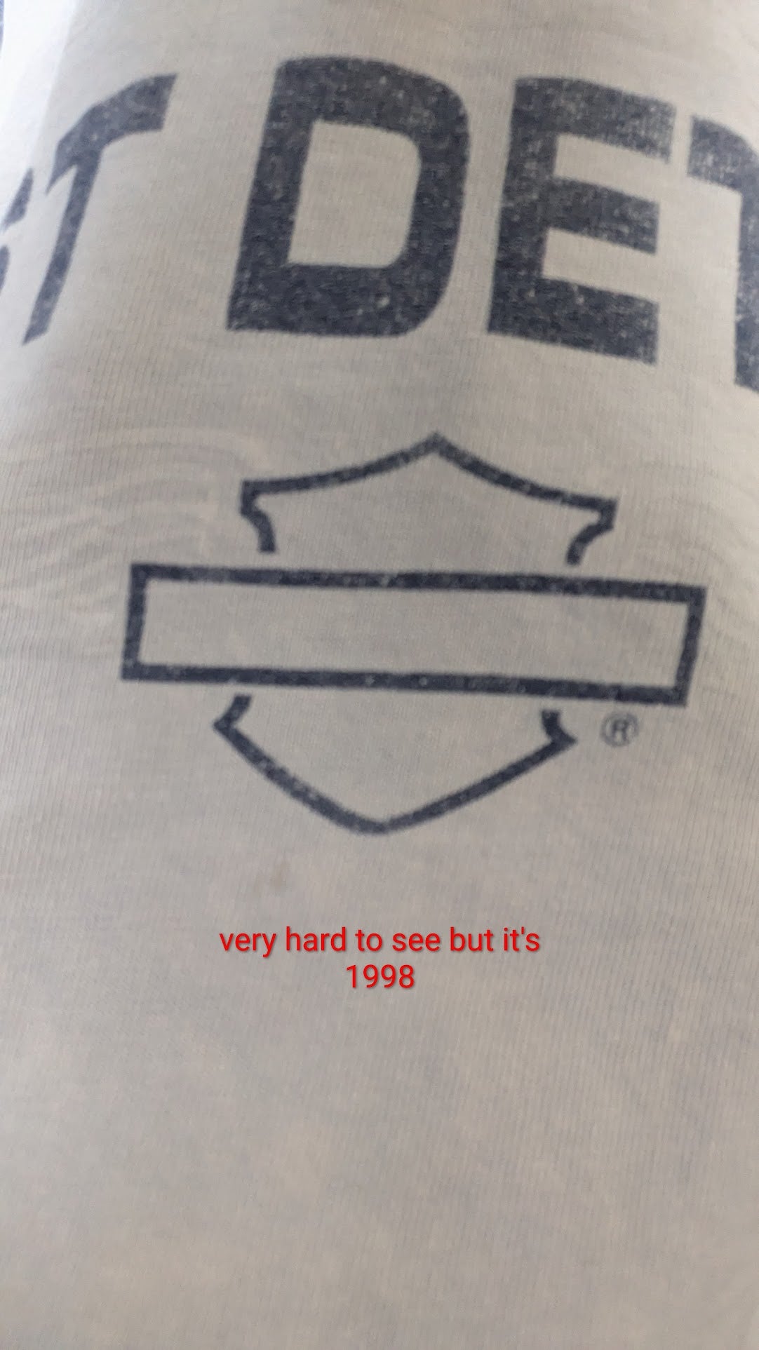 Vintage 1998 Harley-Davidson "Harley Is Life. Just Details." T-Shirt Men's XXXL Gray