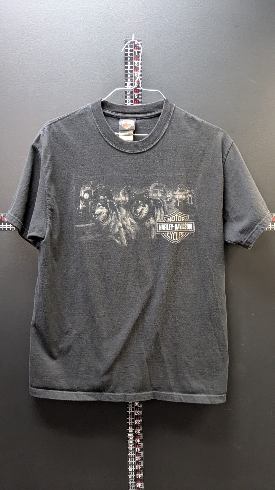Vintage Harley-Davidson Low Country Charleston SC Wolf T-Shirt Men's Large Black USA Made