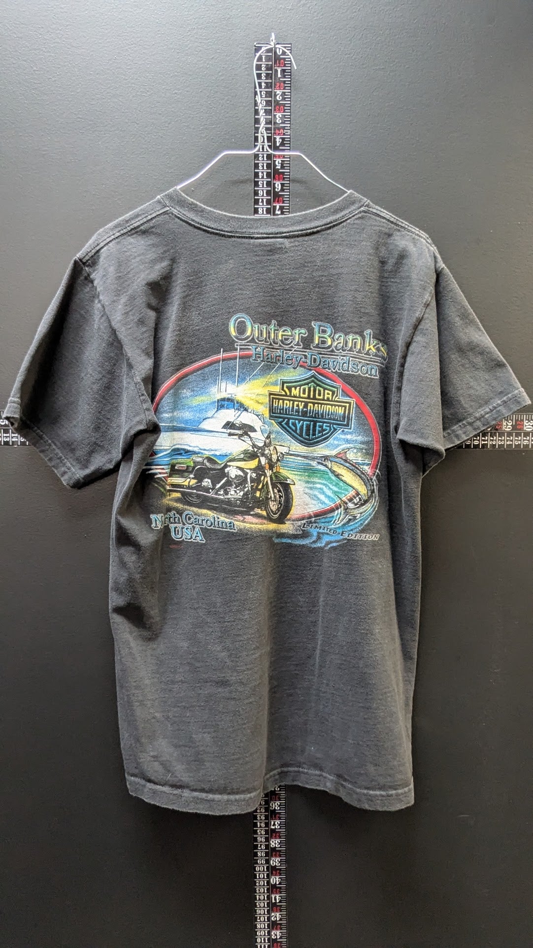 Vintage Harley-Davidson Outer Banks North Carolina T-Shirt Men's Medium Black