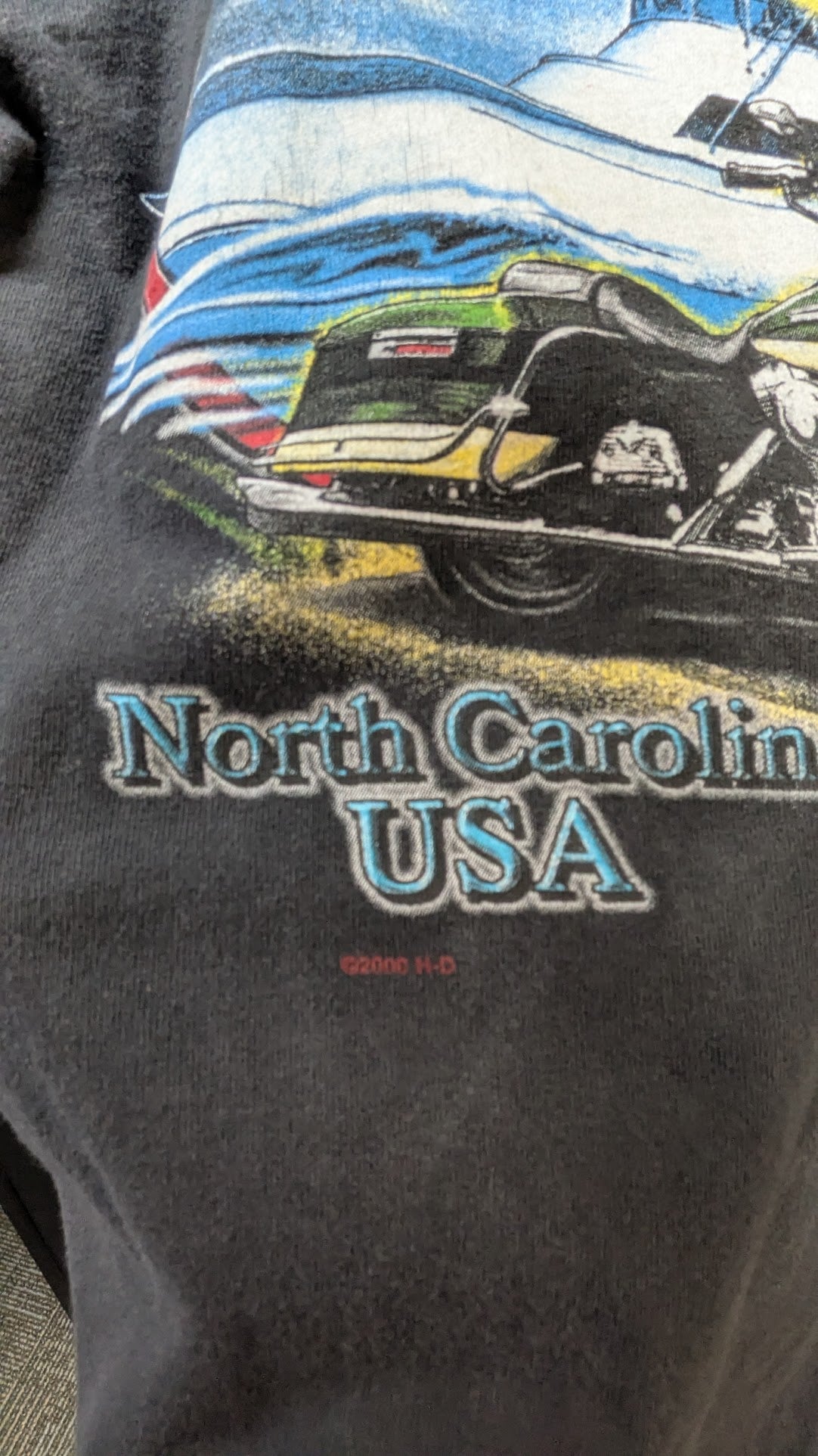 Vintage Harley-Davidson Outer Banks North Carolina T-Shirt Men's Medium Black