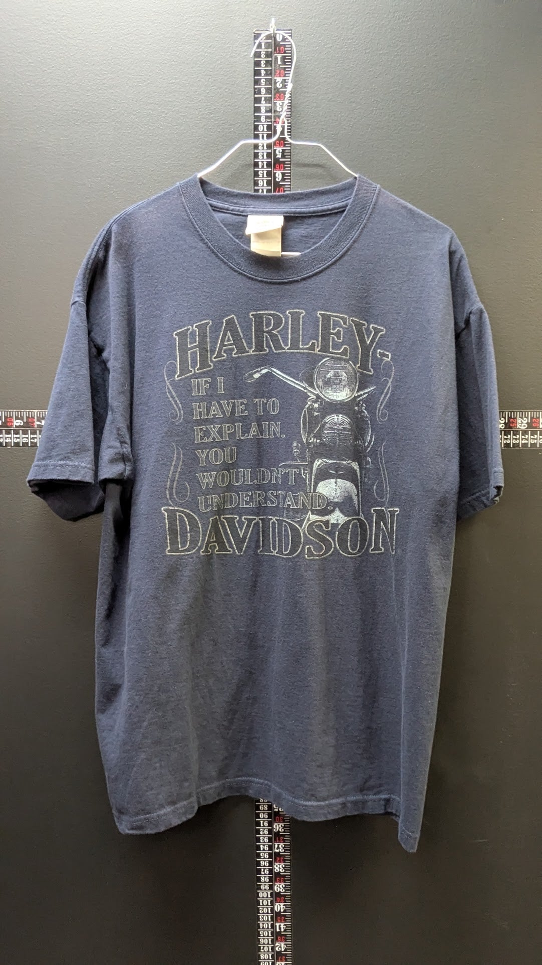 Vintage Harley-Davidson Mobile Bay Alabama T-Shirt Men's Large Navy Blue USA
