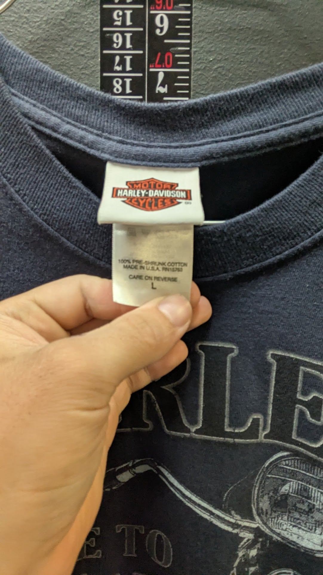 Vintage Harley-Davidson Mobile Bay Alabama T-Shirt Men's Large Navy Blue USA
