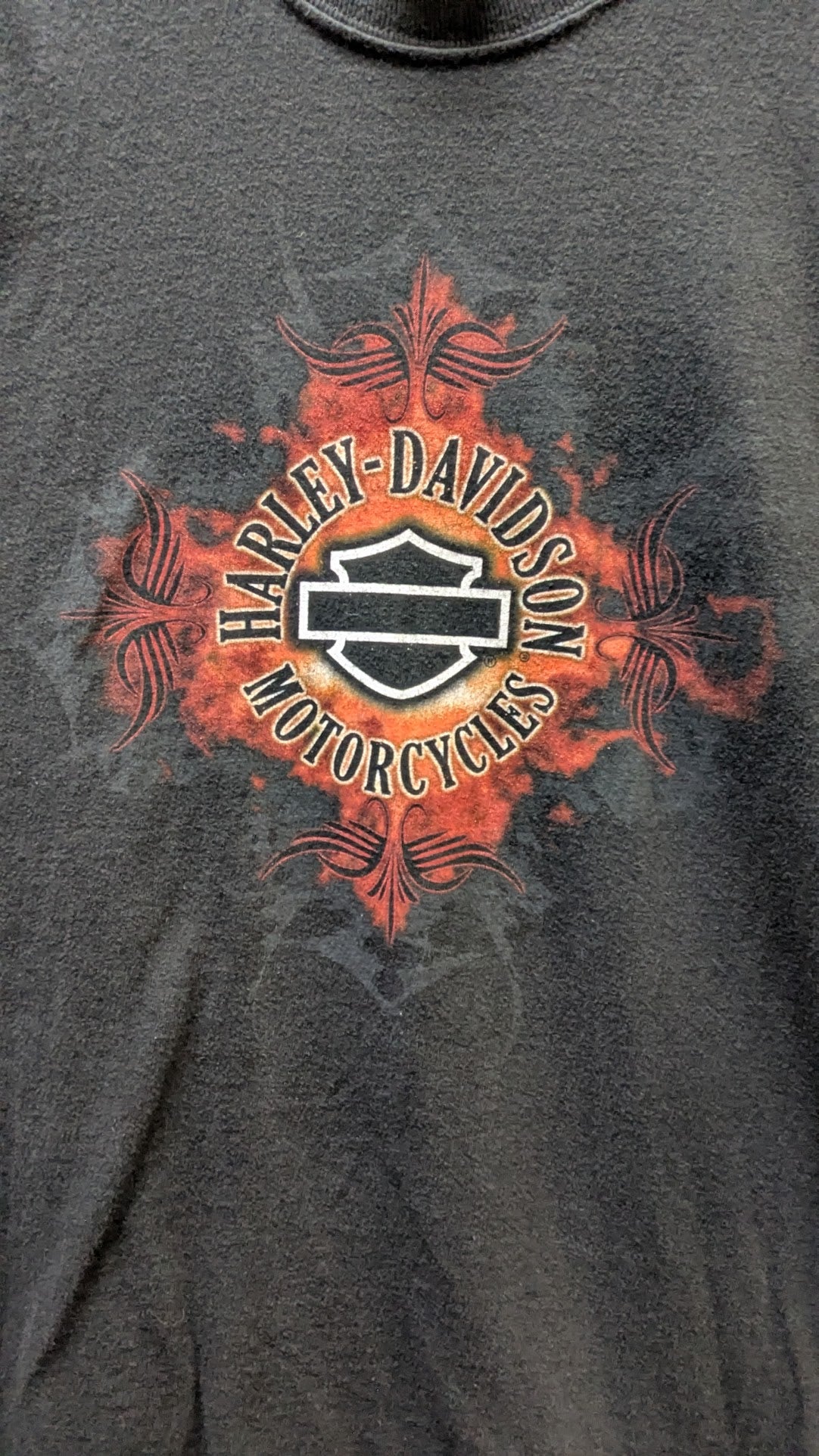 Vintage 2002 Harley-Davidson Mobile Bay Alabama T-Shirt Men's Large Black USA Made
