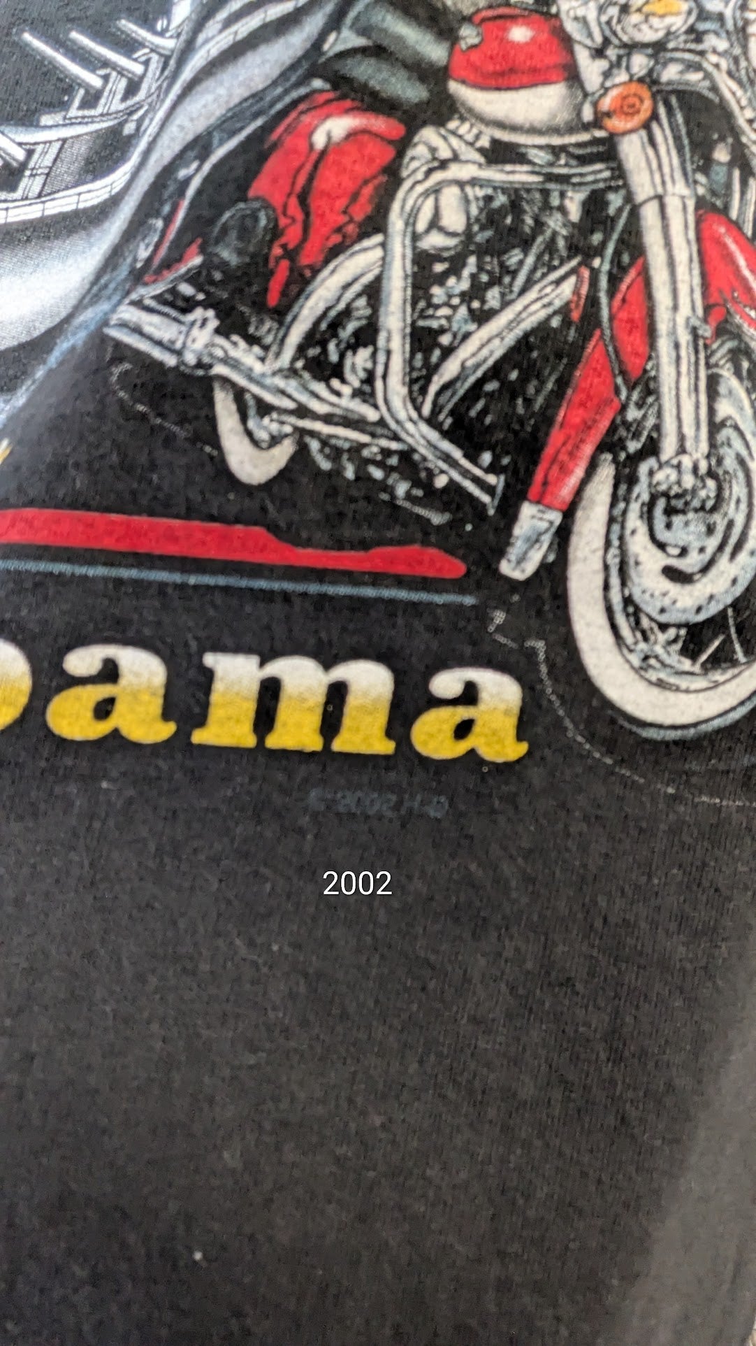 Vintage 2002 Harley-Davidson Mobile Bay Alabama T-Shirt Men's Large Black USA Made