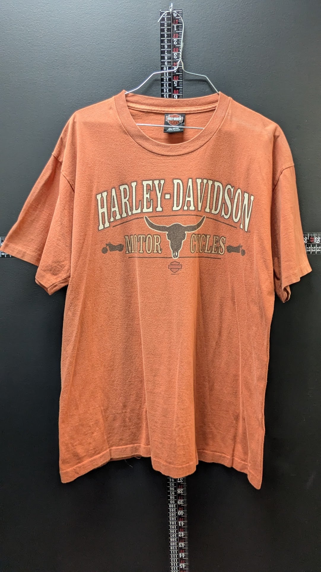 Vintage 2006 Harley-Davidson Nags Head North Carolina T-Shirt Men's Large Orange USA Made