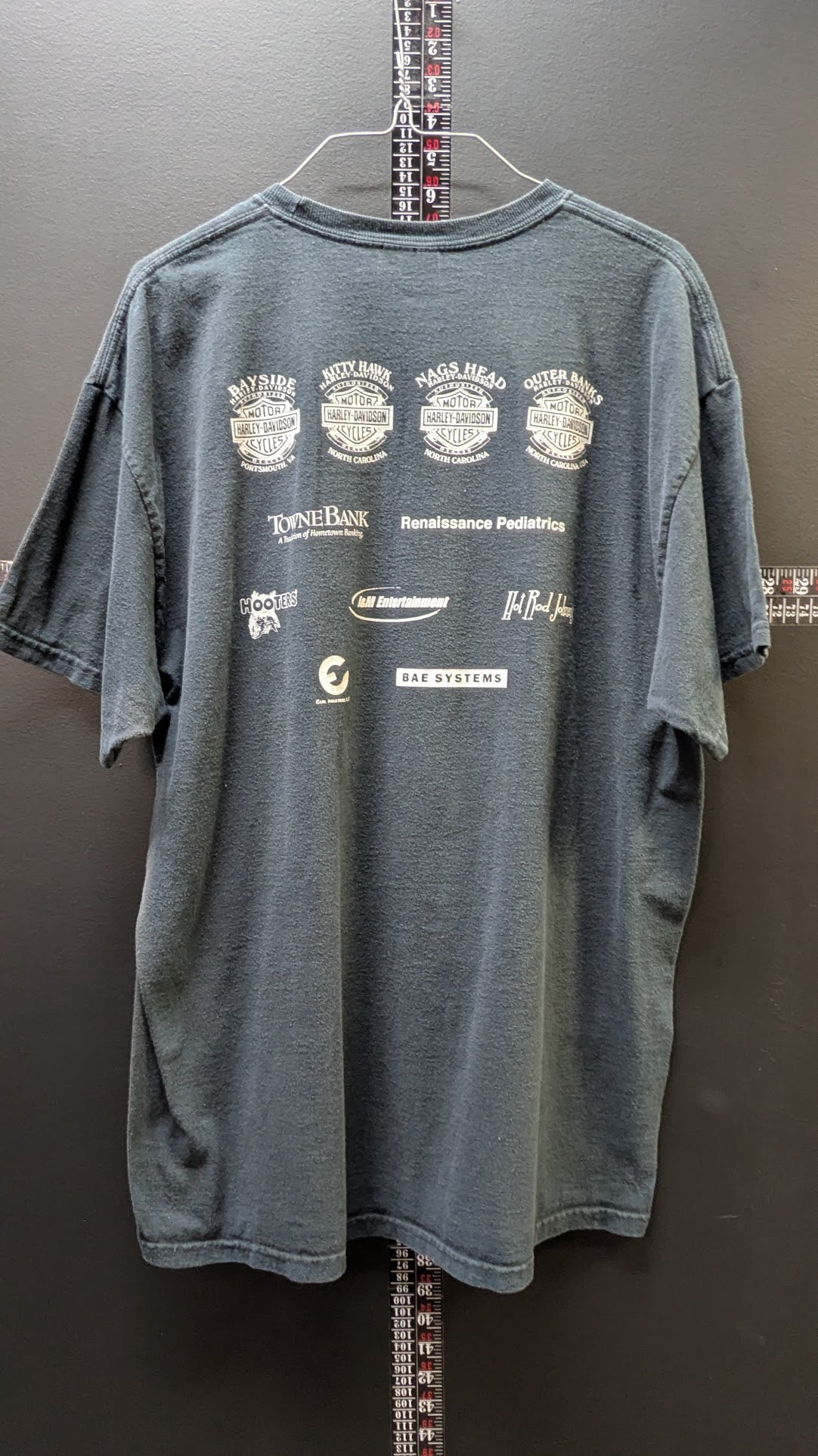 Vintage 2005 March of Dimes Ride Motorcycle T-Shirt XL Black Double-Sided Hanes Heavyweight