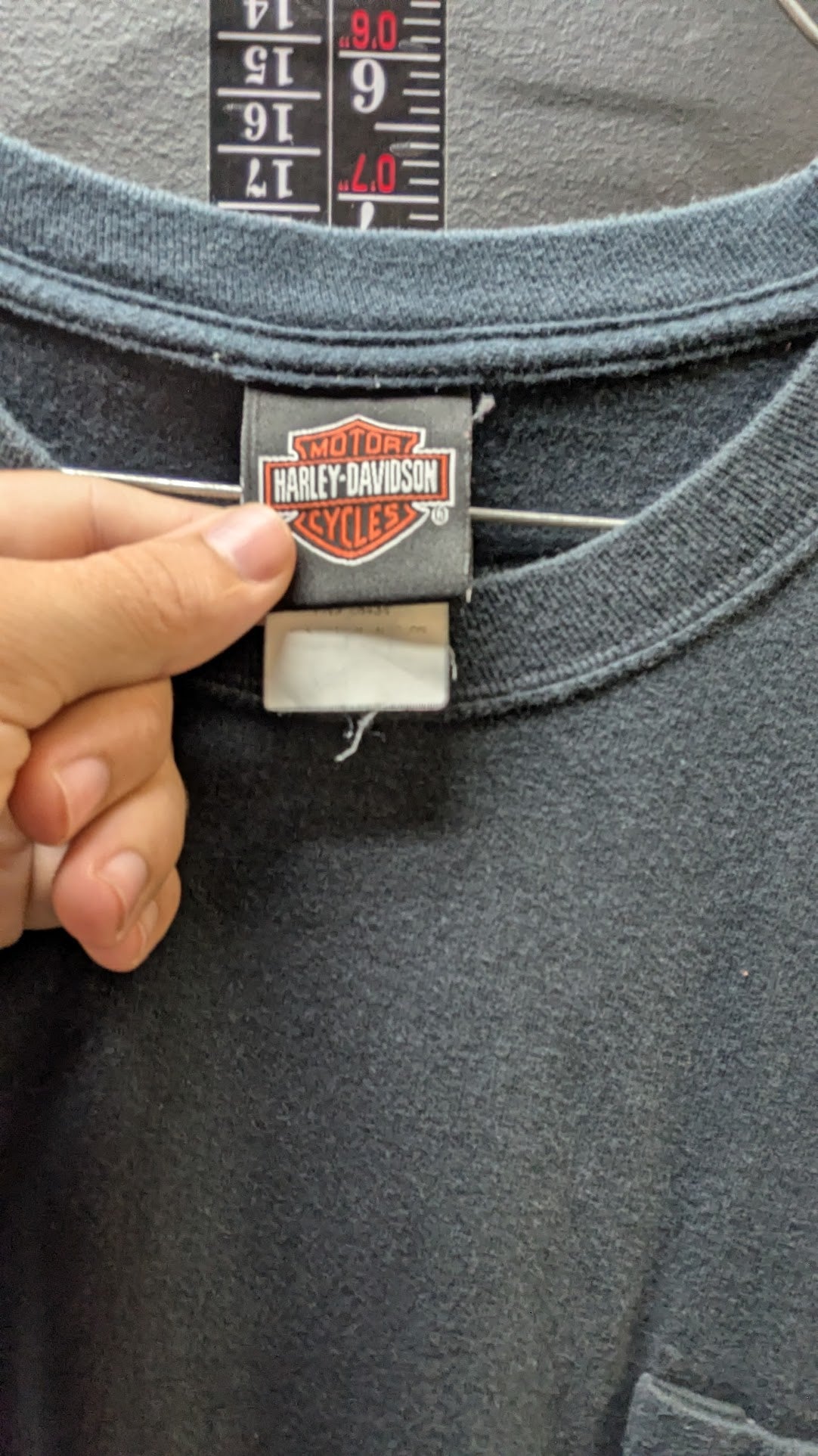 Harley-Davidson Pocket T-Shirt Men's Medium Black Harley Haven Virginia Beach Double-Sided