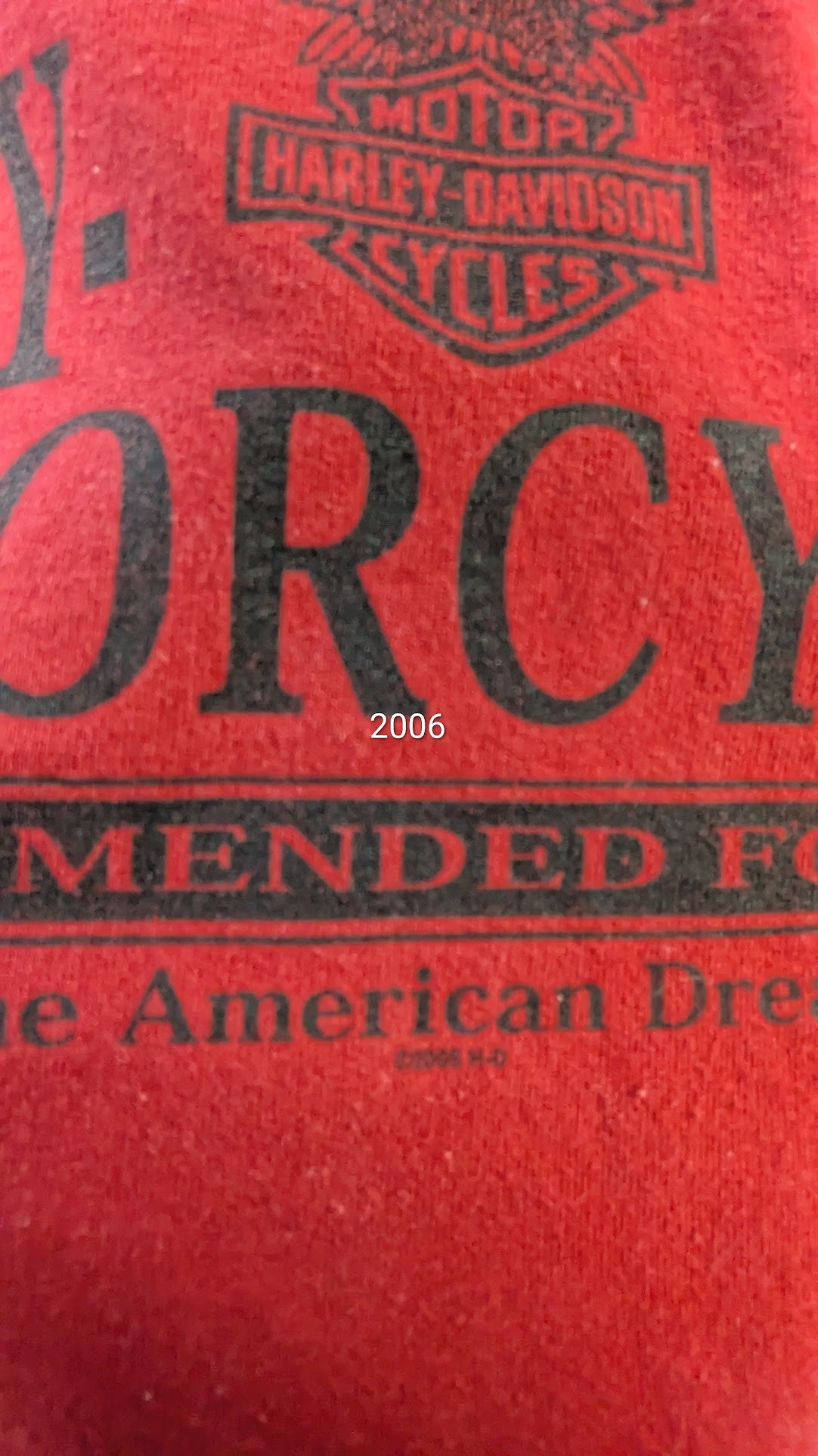 Harley-Davidson T-Shirt Men's Large Red Collier Harley-Davidson Roanoke Rapids NC Double-Sided