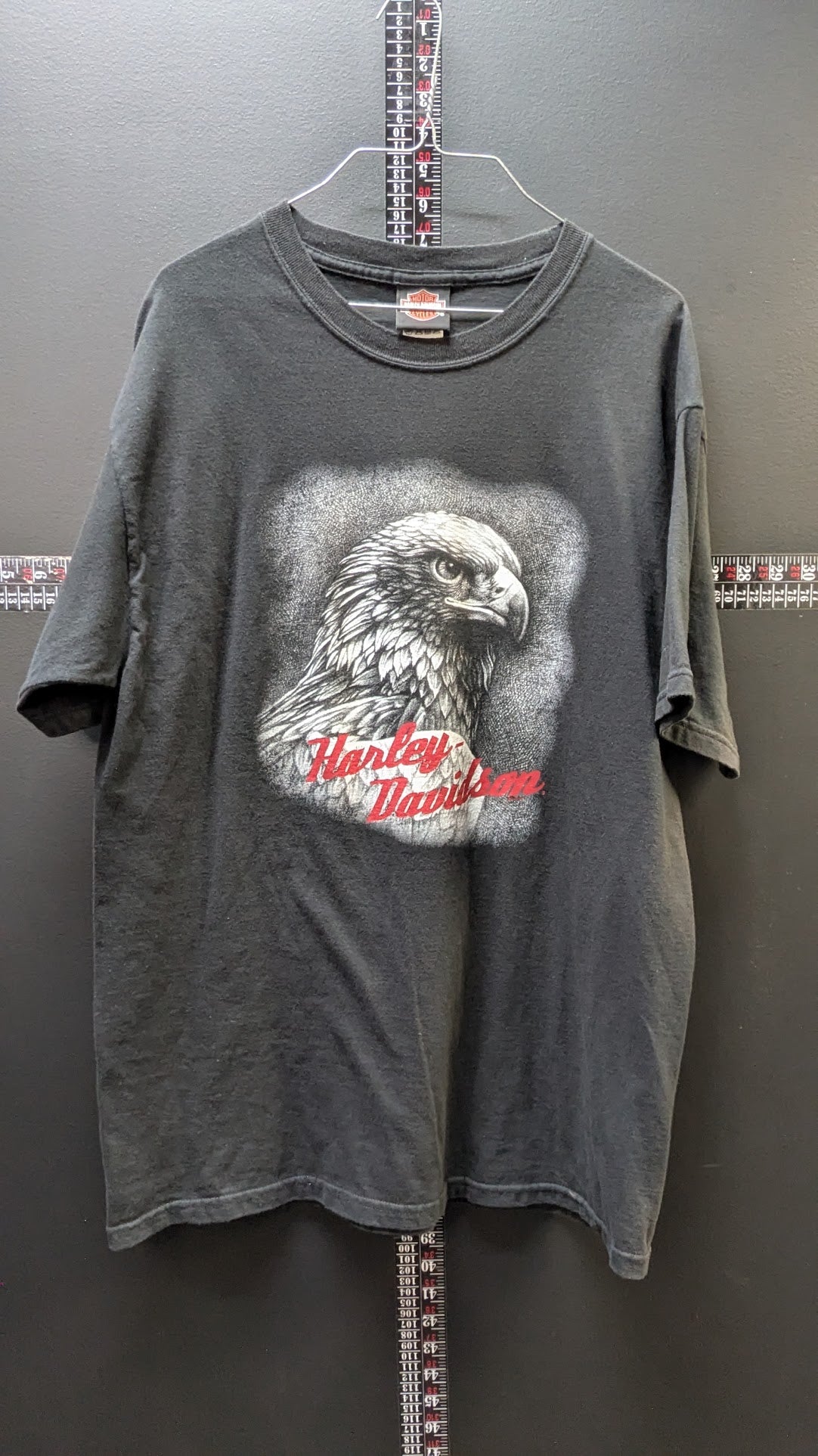 Harley-Davidson T-Shirt Men's Large Black Outer Banks North Carolina Eagle Double-Sided