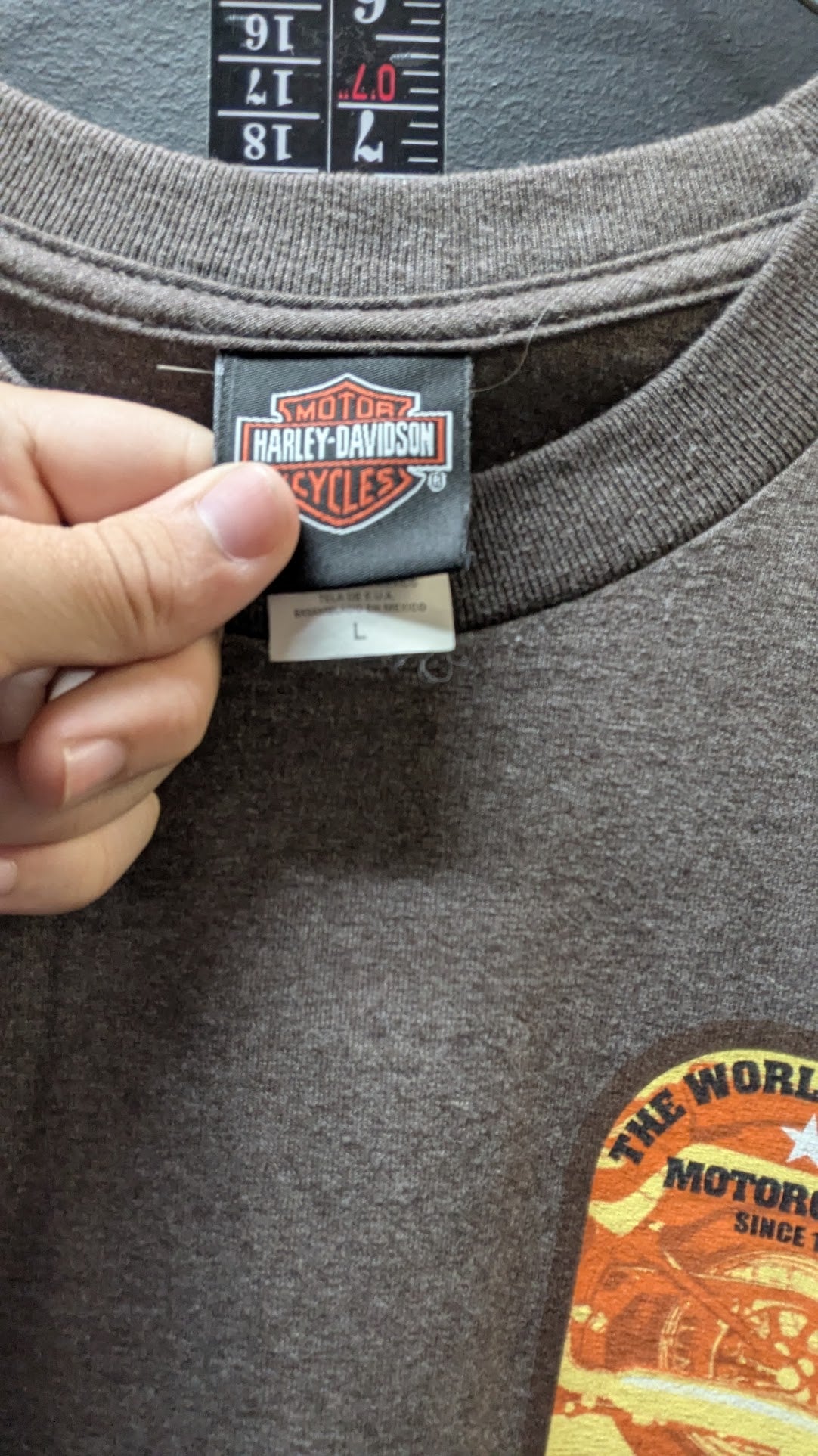 Harley-Davidson T-Shirt Men's Large Gray Heather Outer Banks Eagle Graphic Double-Sided