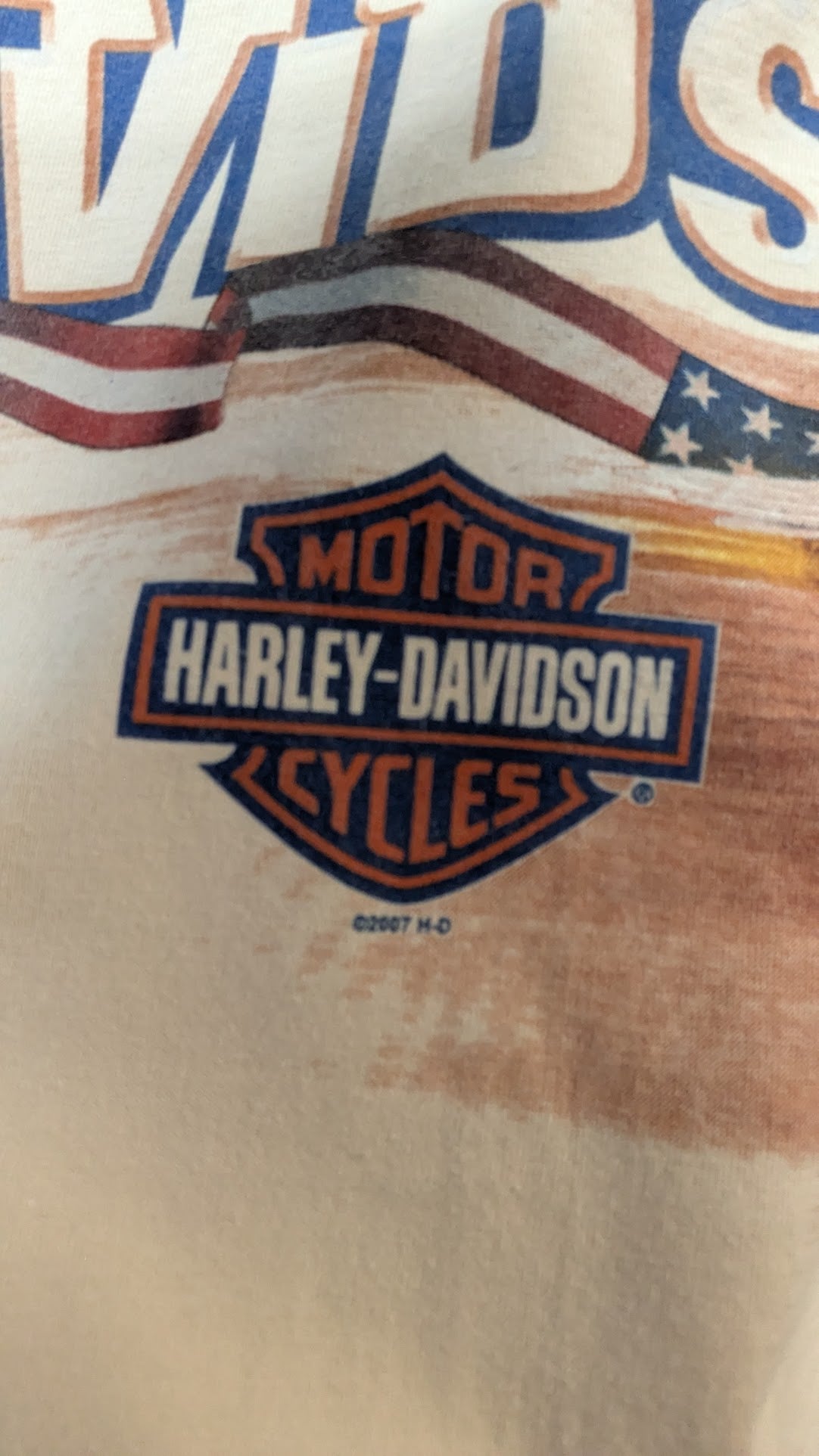 Vintage Harley-Davidson Outer Banks T-Shirt Men's Large Beige Eagle Lighthouse Double-Sided USA