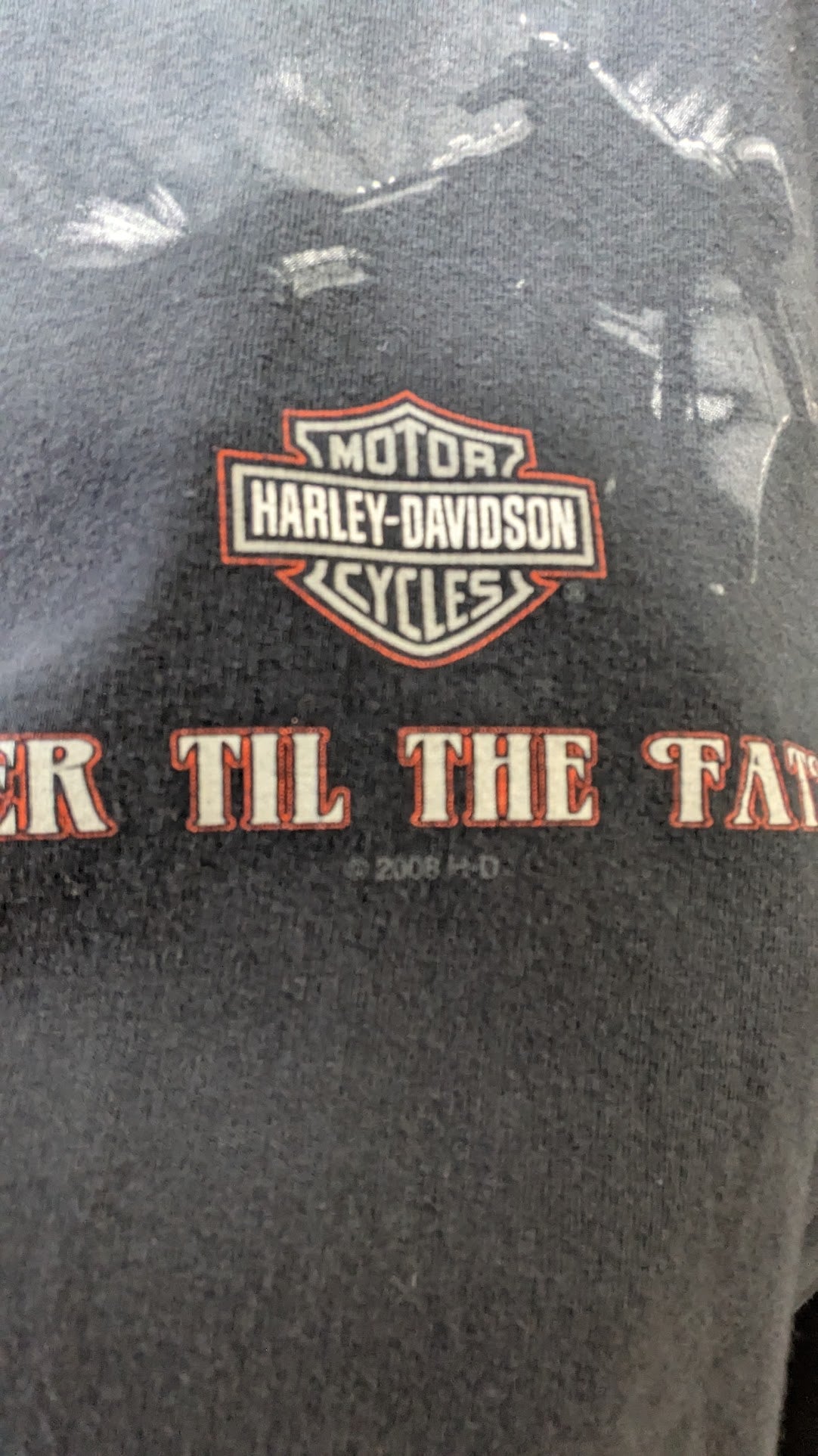 Vintage Harley-Davidson Ray Price Raleigh NC T-Shirt Men's Large Black Double Sided USA