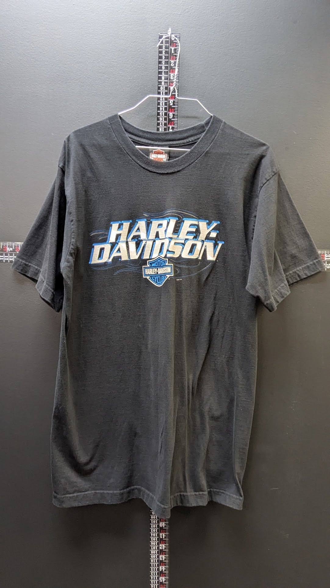Vintage Harley-Davidson East Coast Quantico Virginia T-Shirt Men's Large Black Double Sided