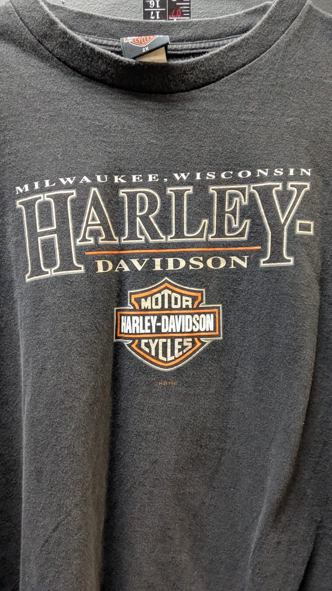 Vintage 2001 Harley-Davidson House of Harley Milwaukee WI Long Sleeve T-Shirt Men's 2XL