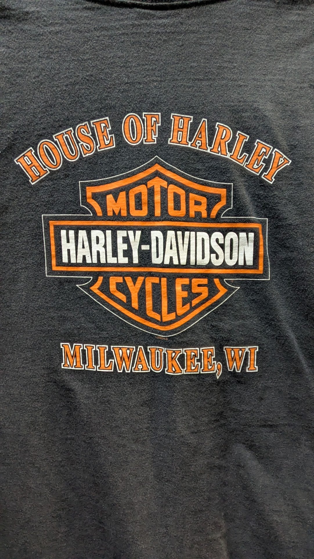 Vintage 2001 Harley-Davidson House of Harley Milwaukee WI Long Sleeve T-Shirt Men's 2XL