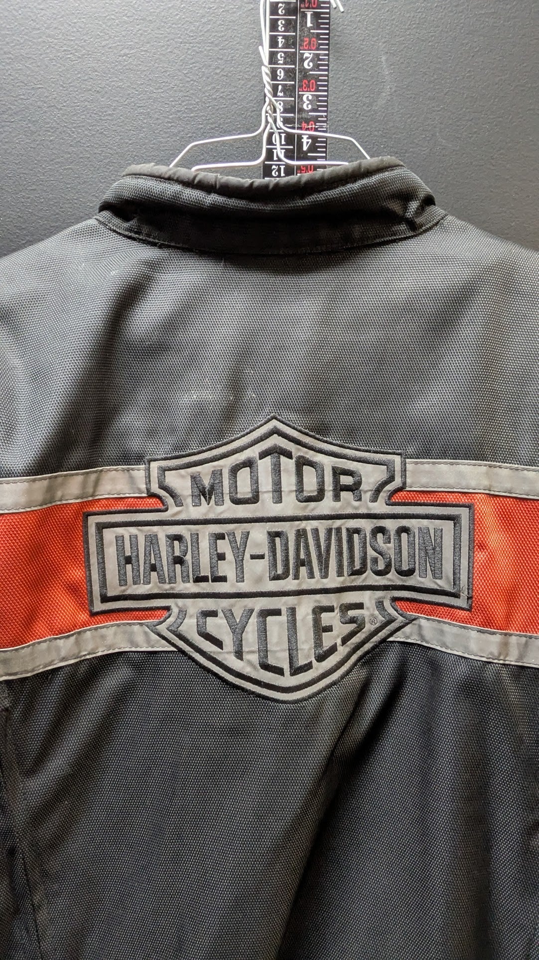 Harley-Davidson Men's Textile Riding Jacket 2XL Black Red Motorcycle Armor  Description with Liner