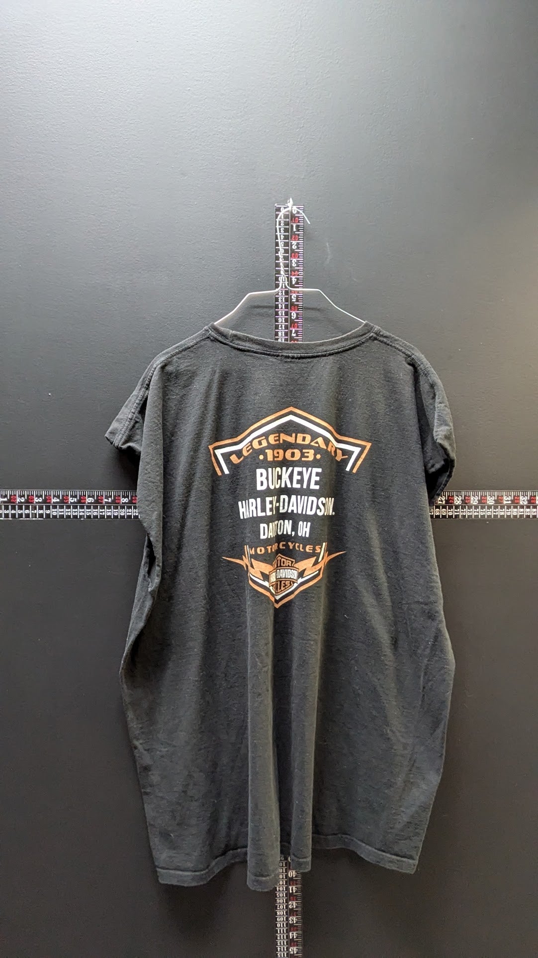 Harley-Davidson Buckeye Dayton OH T-Shirt Men's Black Dealer Graphic Tagless
