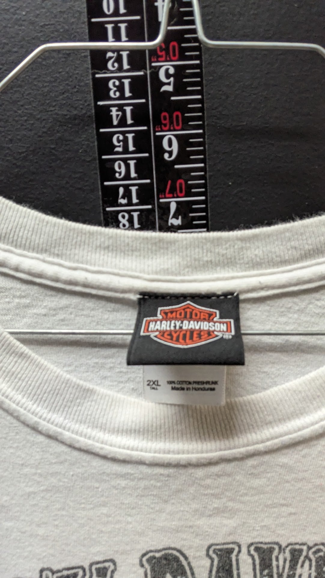 Harley-Davidson Skull Wing T-Shirt Men's 2XLT White Wisconsin Dealer Graphic