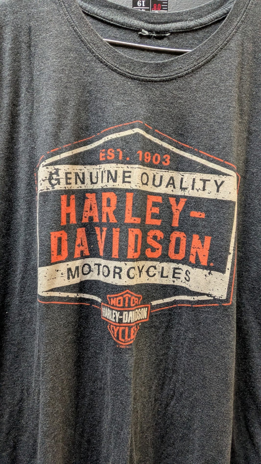 Harley-Davidson Muscle T-Shirt Buckeye Dayton OH Sleeveless Black Tagless