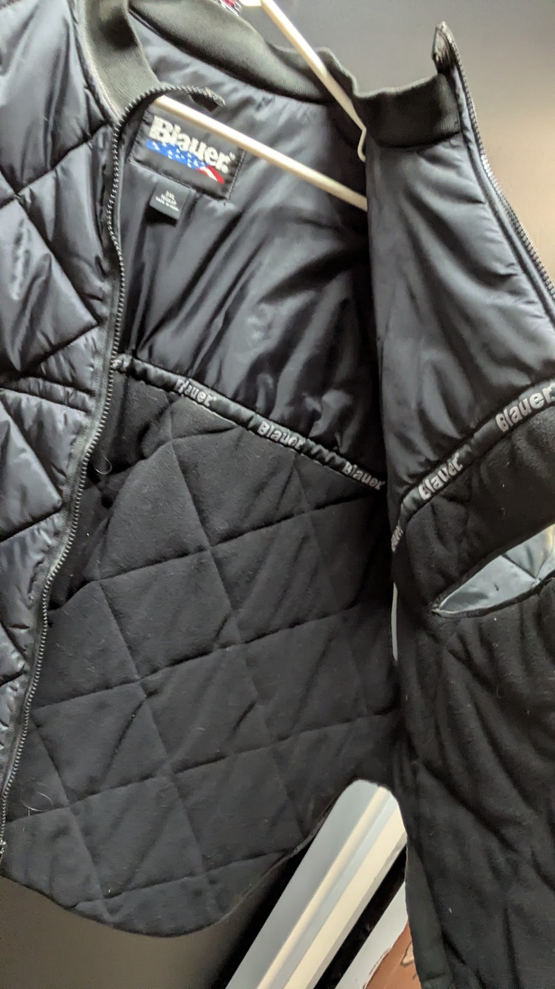 Blauer Quilted Zip-In Jacket Liner Black 3XL Regular Police Duty Coat Insert