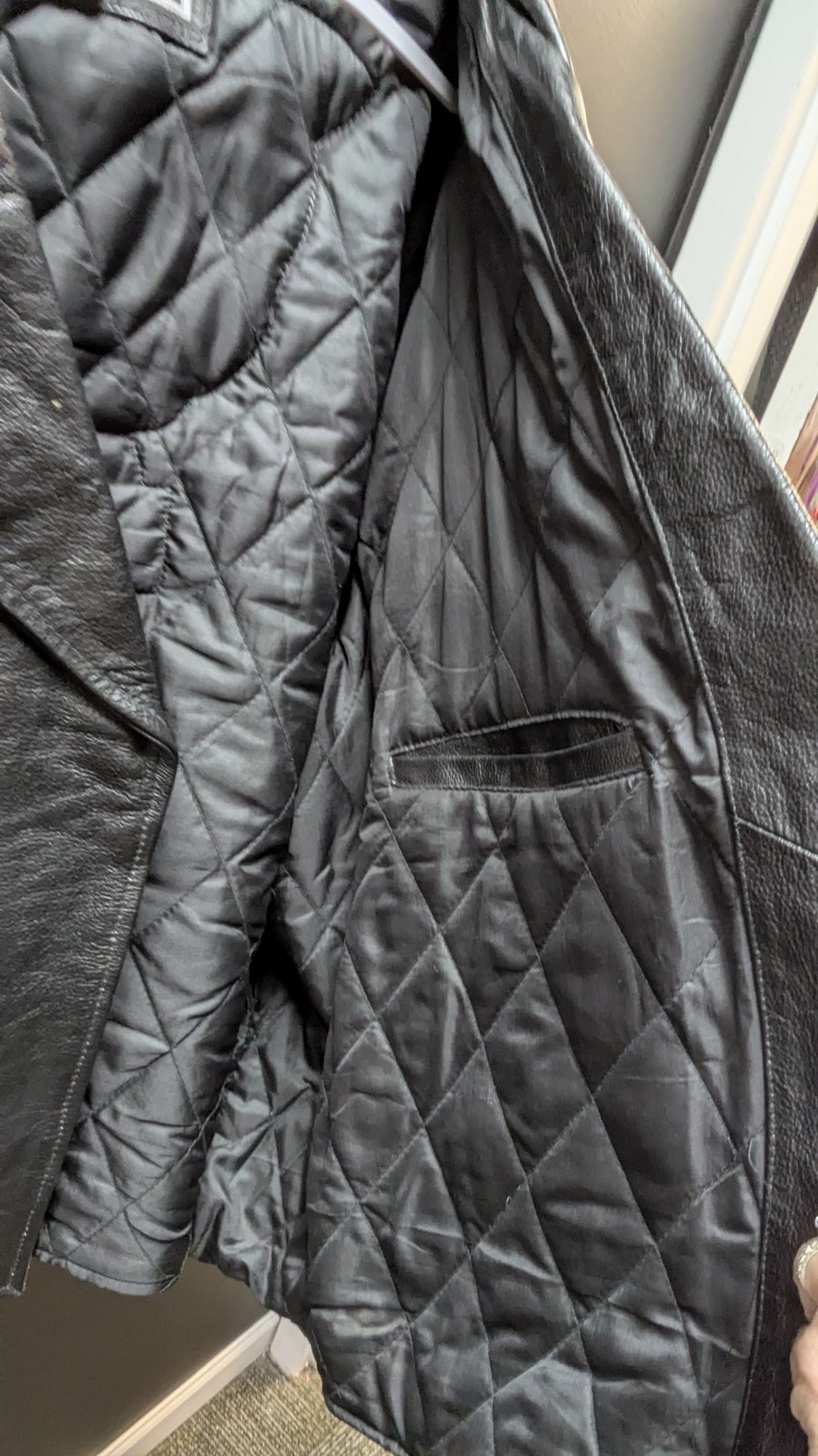 Vintage Genuine Leather Motorcycle Jacket Men's 3XL/4XL Chest 66 Harley Eagle Back Patch