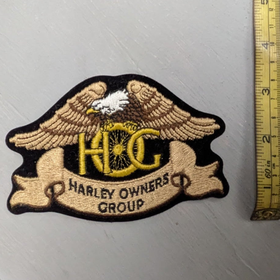 Vintage Harley Owners Group H.O.G. Eagle Embroidered Sew-On Patch