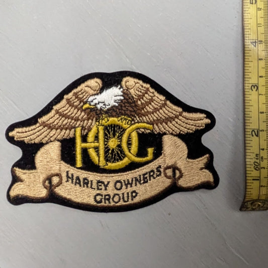 Vintage Harley Owners Group H.O.G. Eagle Embroidered Sew-On Patch