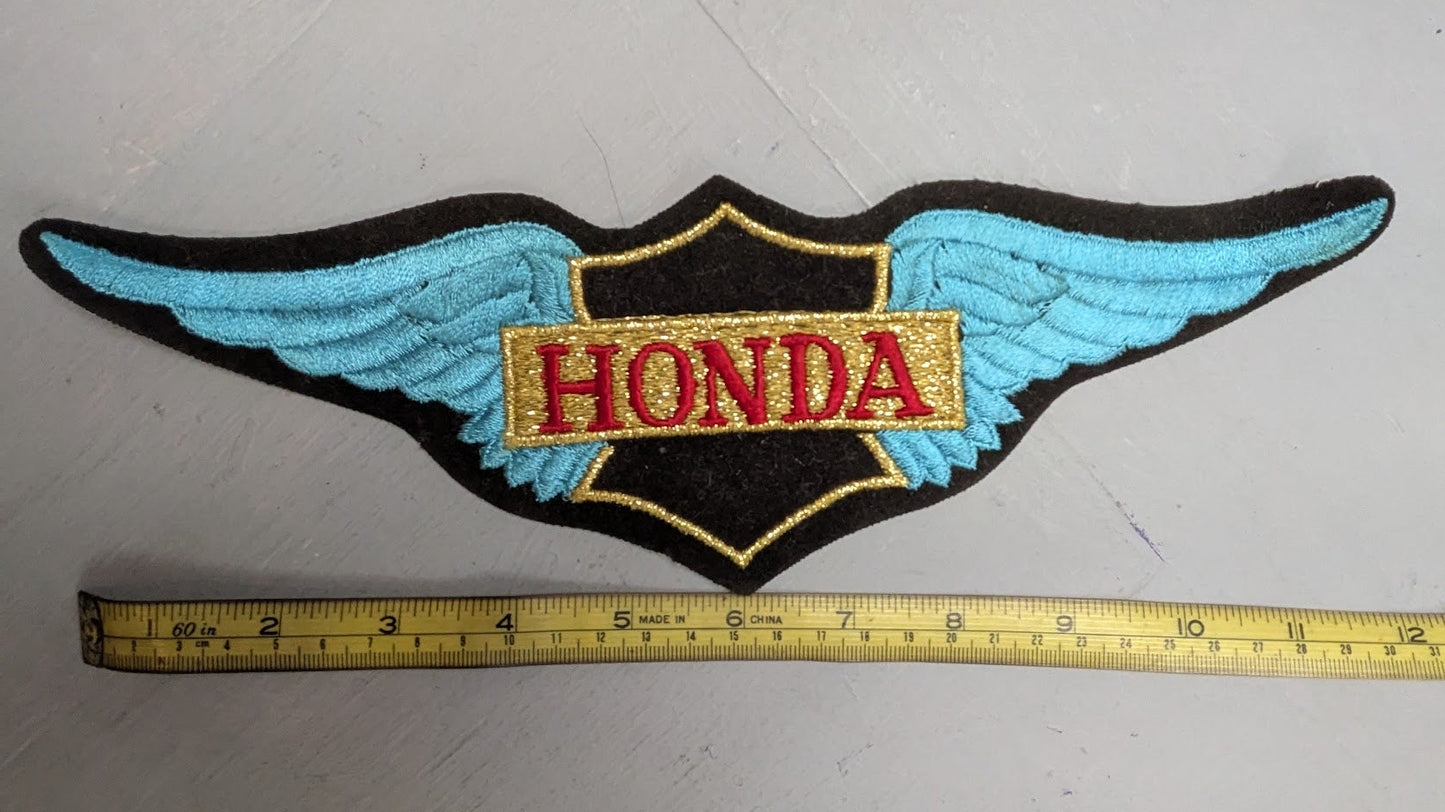 Vintage Honda Gold Wing Style Embroidered Motorcycle Patch