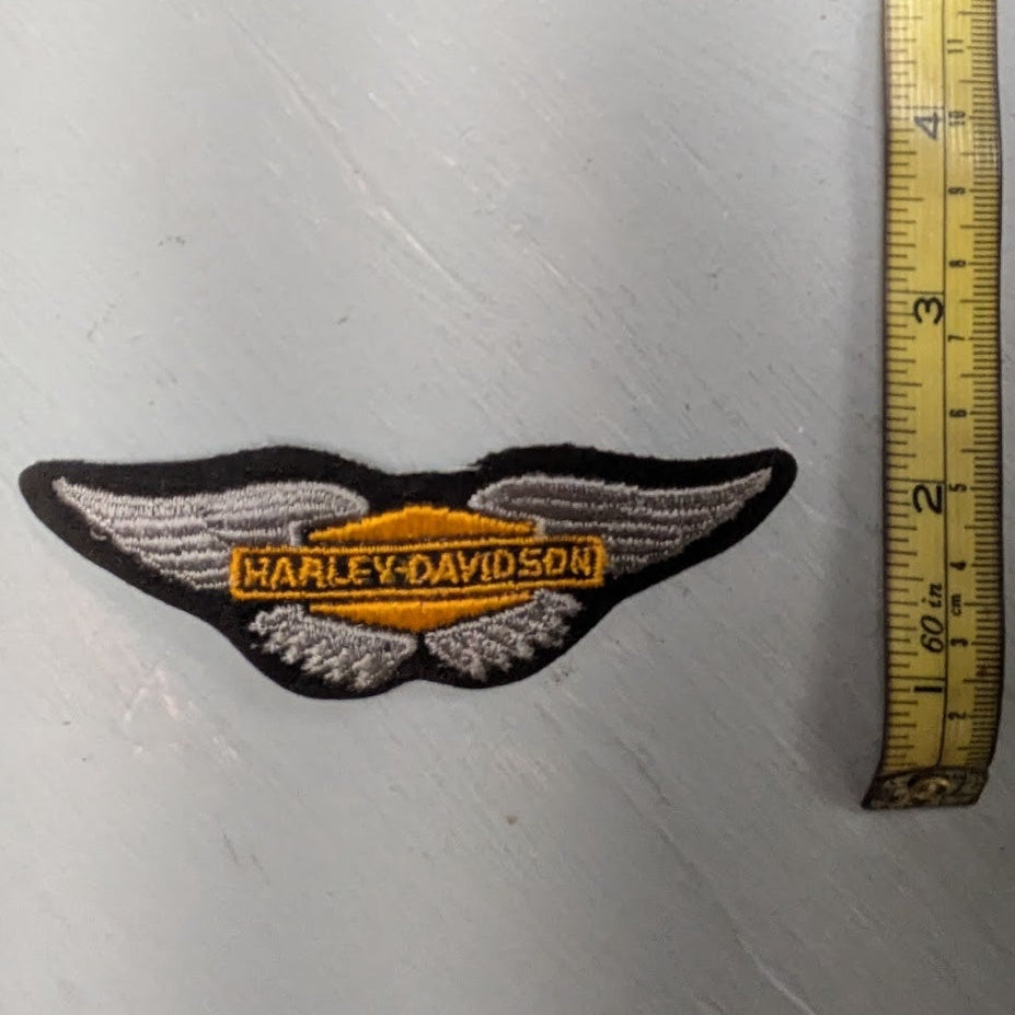Vintage Harley-Davidson Winged Bar & Shield Embroidered Patch