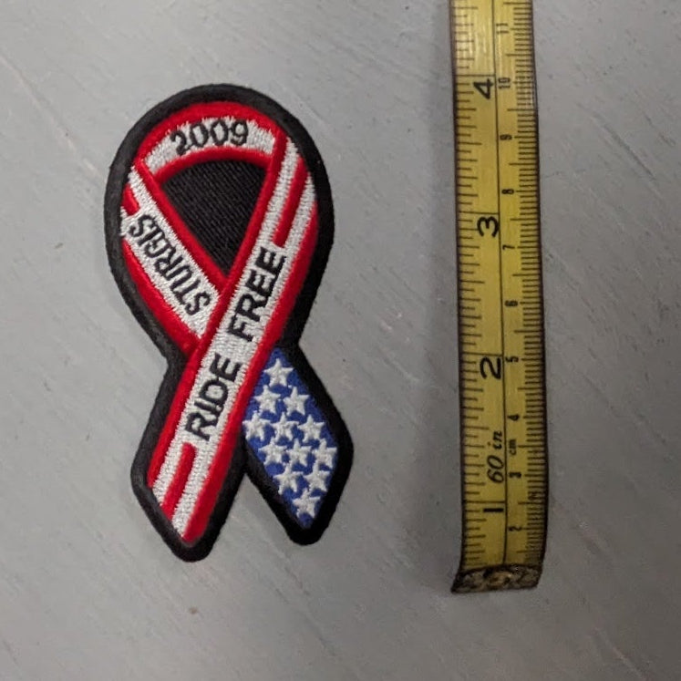 2009 Sturgis "Ride Free" Embroidered Motorcycle Rally Patch