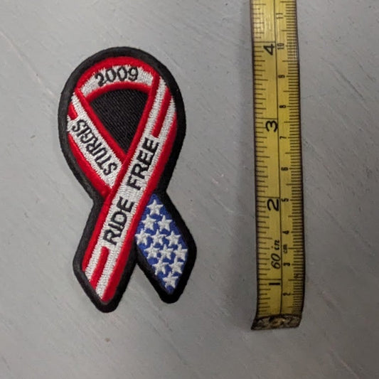 2009 Sturgis "Ride Free" Embroidered Motorcycle Rally Patch