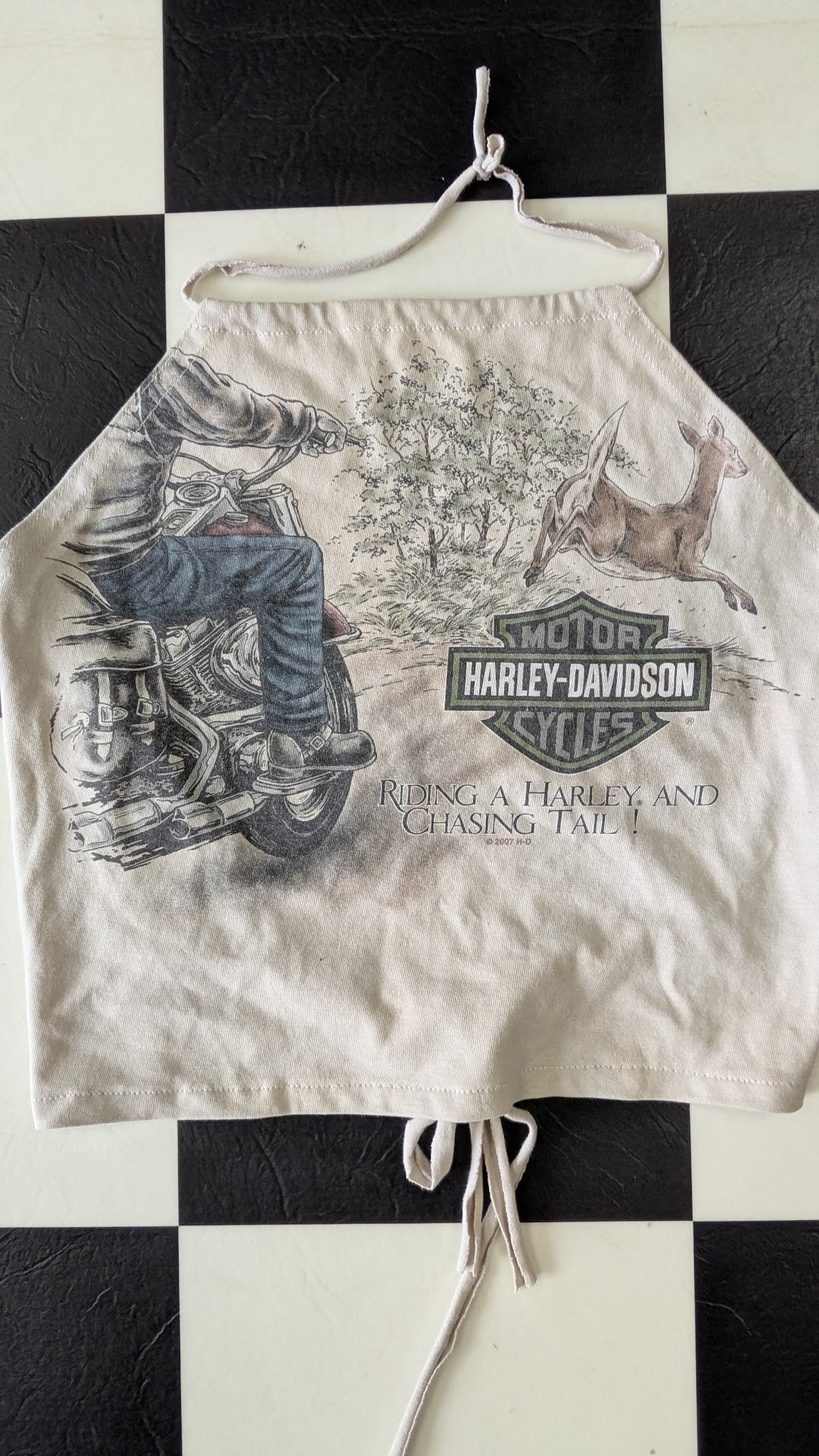 One-of-a-Kind Upcycled Harley-Davidson Halter Top