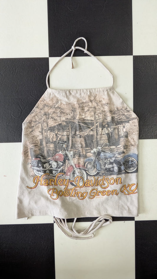 One-of-a-Kind Upcycled Harley-Davidson Bowling Green Halter Top