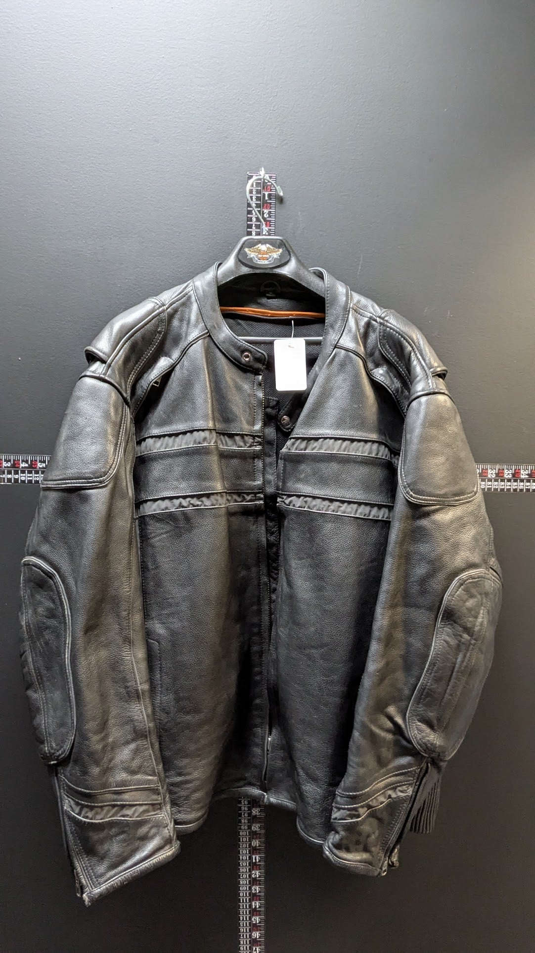 Harley-Davidson Men's Leather Motorcycle Jacket Armor Touring Black 3XL