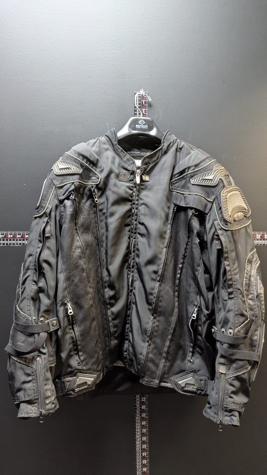 Joe Rocket Phoenix Textile Motorcycle Jacket Armor Mesh Black Men's 2XL CE