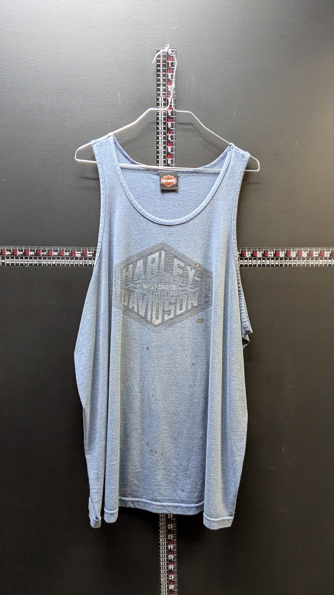 Harley-Davidson Men's Tank Top 2XL Blue Richmond VA Legendary Double Sided