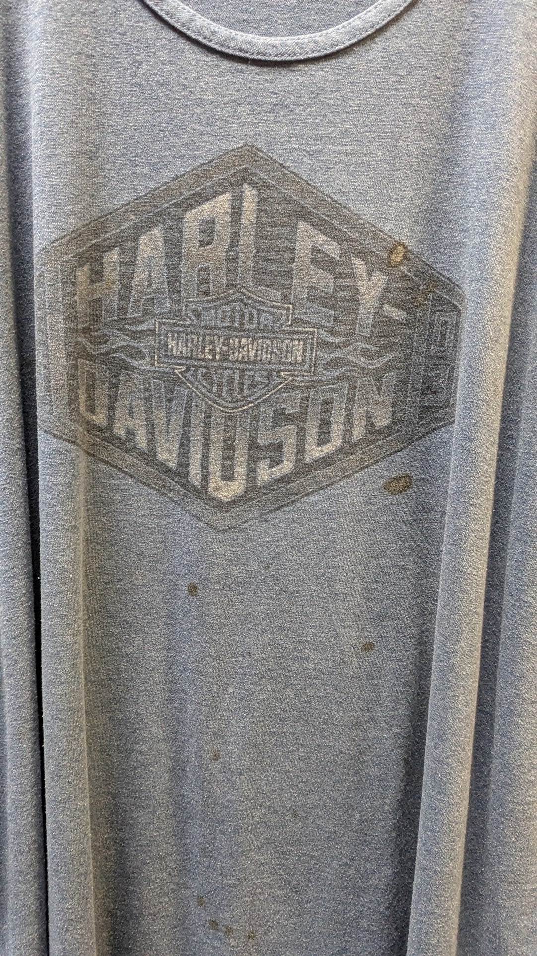 Harley-Davidson Men's Tank Top 2XL Blue Richmond VA Legendary Double Sided