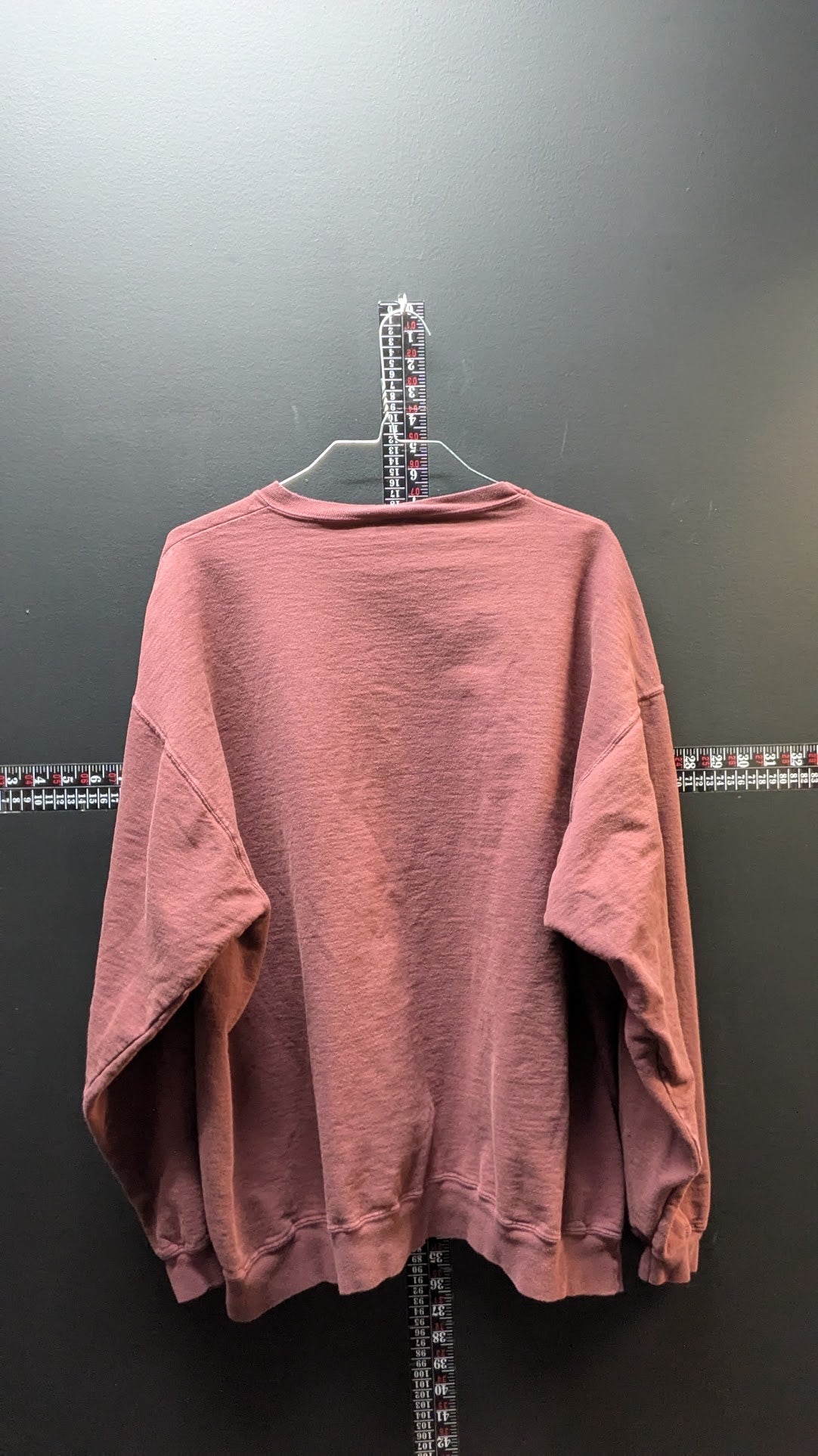 Vintage Harley-Davidson Crewneck Sweatshirt Men's Large Burgundy Faded USA Made 100% Cotton