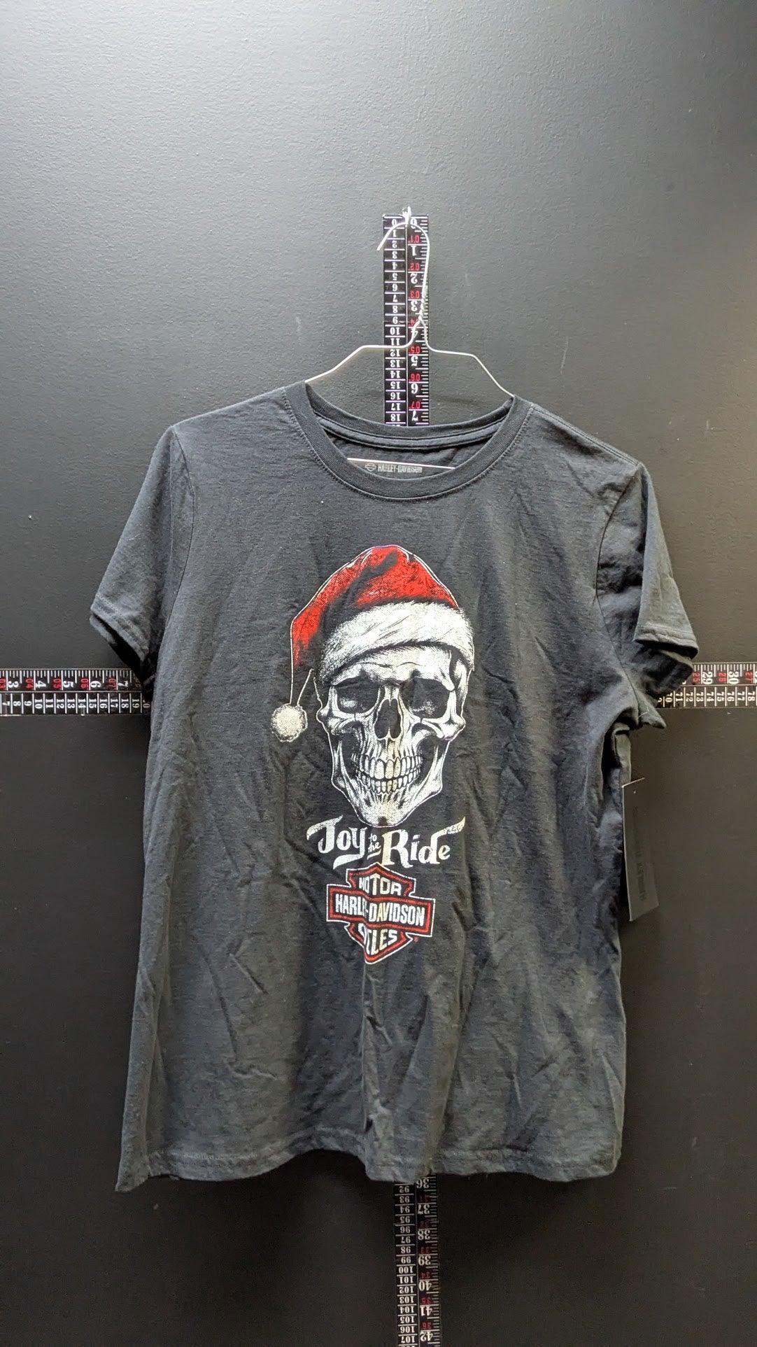 New Harley-Davidson Joy to the Ride Santa Skull T-Shirt XL Black Queen City West Chester Ohio