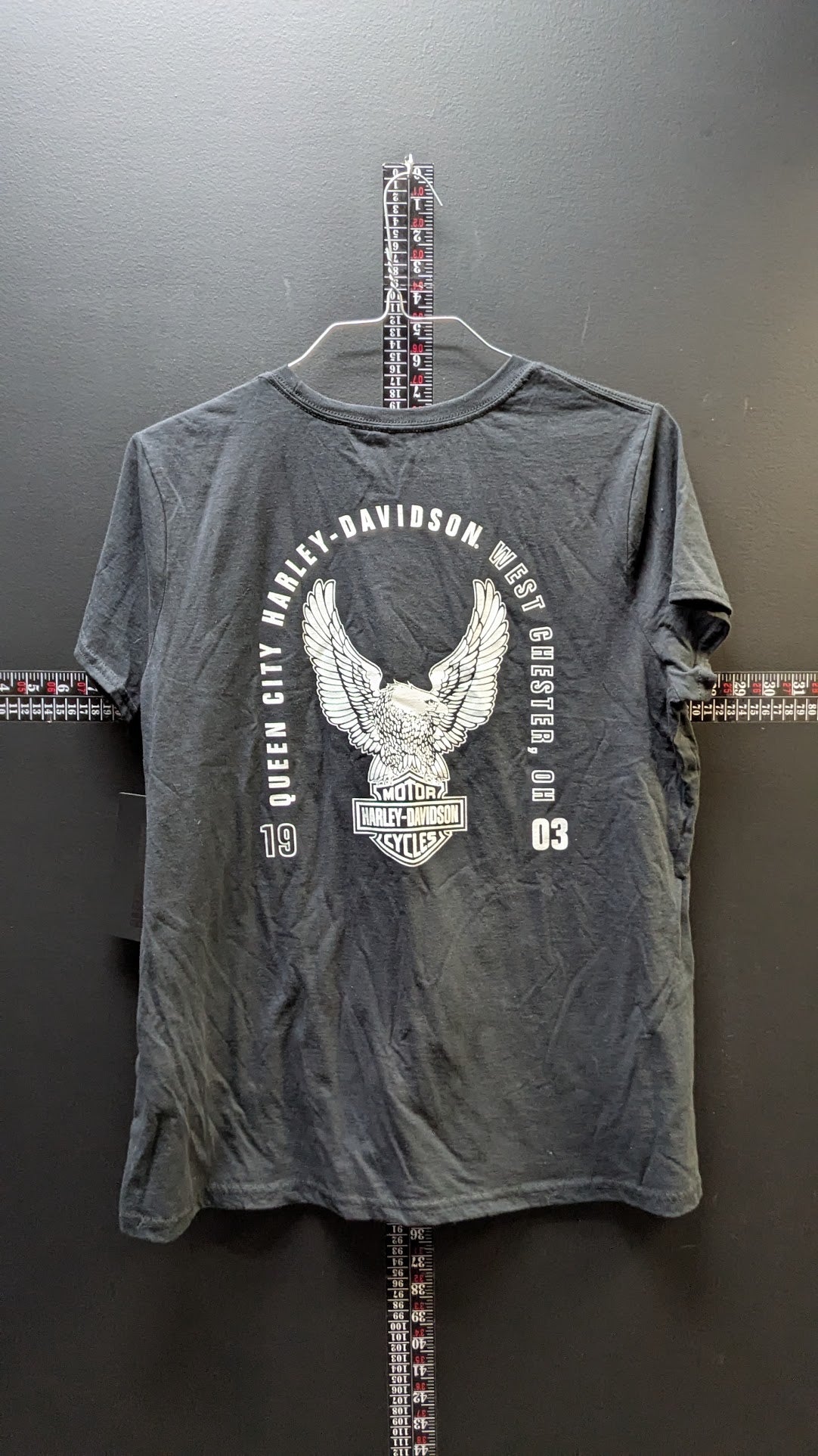 New Harley-Davidson Joy to the Ride Santa Skull T-Shirt XL Black Queen City West Chester Ohio