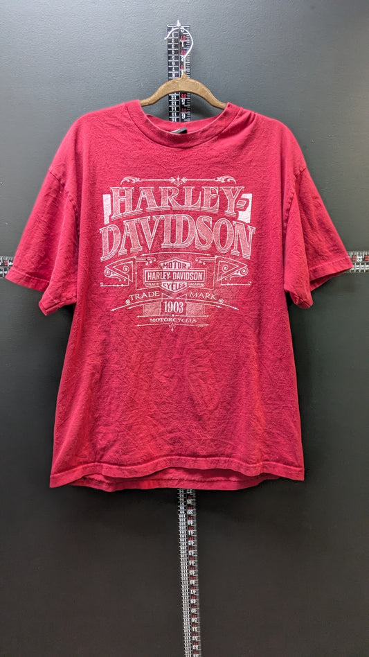 Vintage Harley-Davidson Smoky Mountain Marville TN T-Shirt Men's XL Red USA