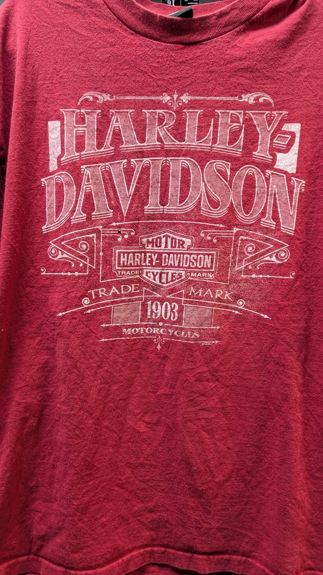 Vintage Harley-Davidson Smoky Mountain Marville TN T-Shirt Men's XL Red USA