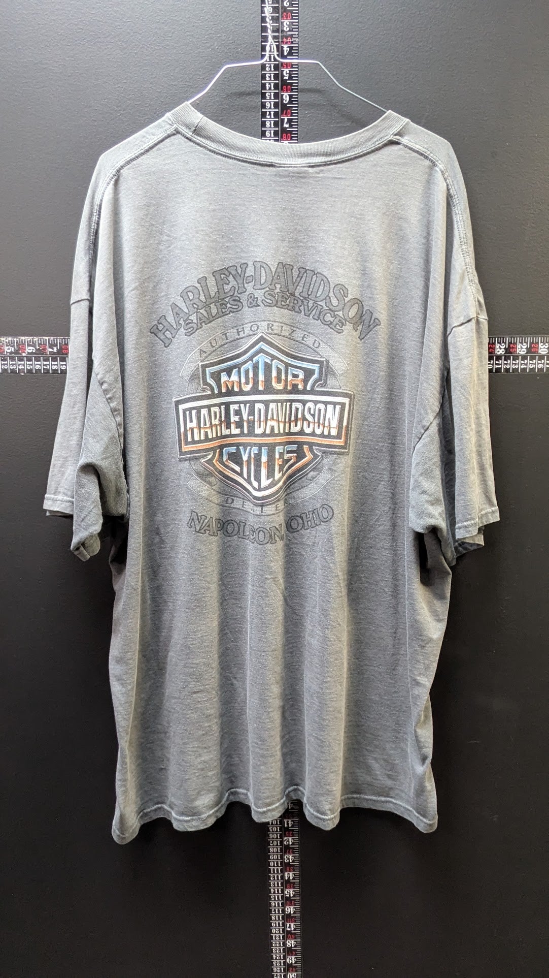 Harley-Davidson Napoleon Ohio T-Shirt Men's 3XL Gray Dealer Double Sided
