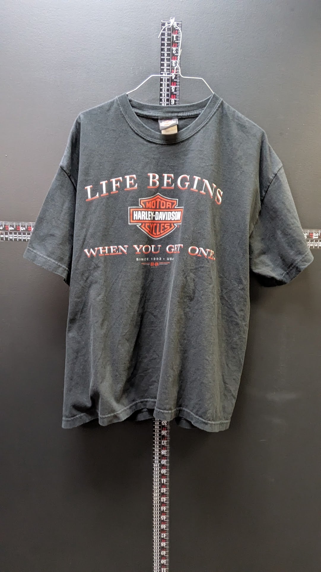 Harley-Davidson Walters Bros Peoria IL T-Shirt Men's Black Double Sided XL