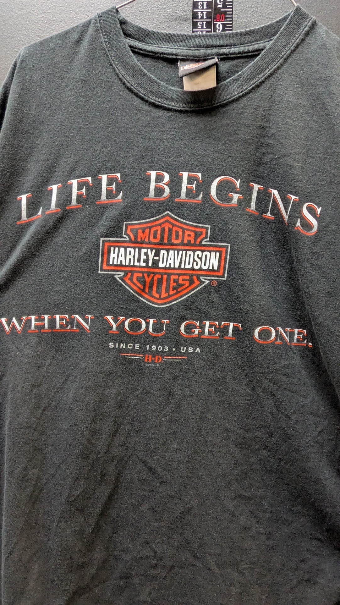 Harley-Davidson Walters Bros Peoria IL T-Shirt Men's Black Double Sided XL