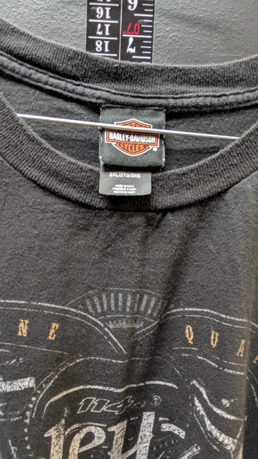 Harley-Davidson T-Shirt Men's 2XL Black Rommel Delmarva Salisbury MD Double Sided