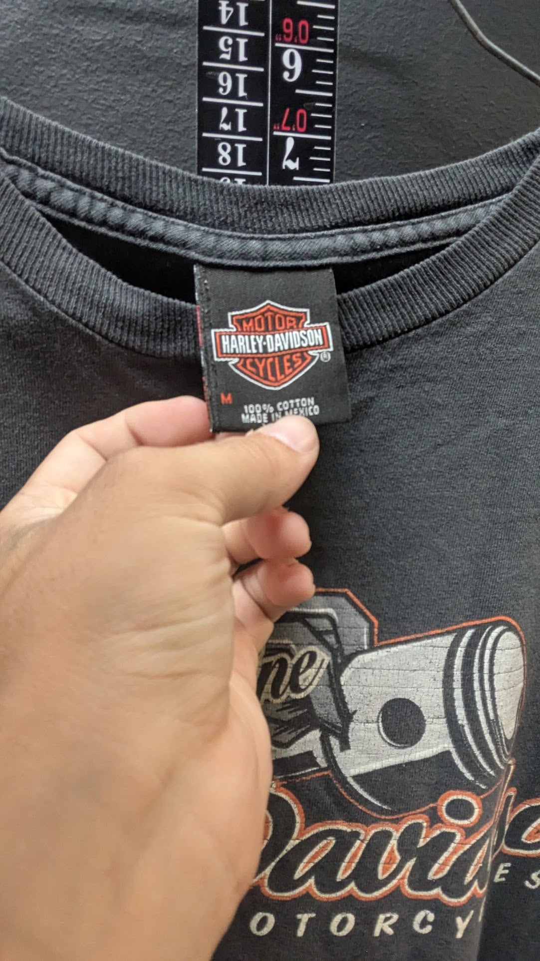 Harley-Davidson Genuine Piston T-Shirt Men's Medium Gray Greensburg PA Double Sided